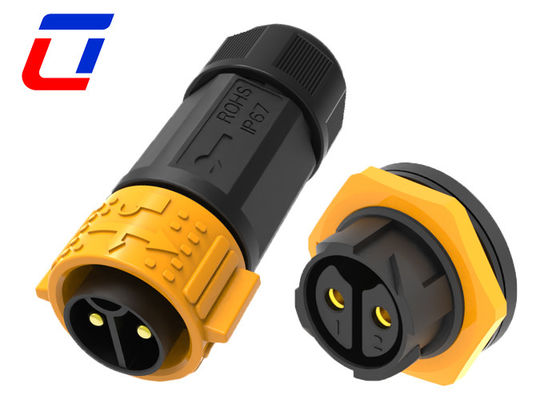 600V 30A M25 connecteurs masculins et féminins étanches à l'eau 2 broches IP67