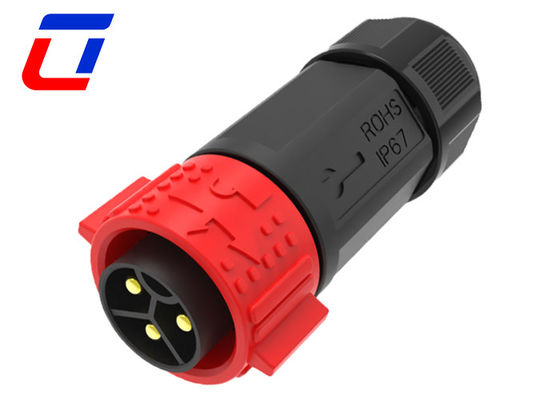50A 3 épingles fil étanche à la carte connecteur mâle et femelle M25 verrouillage par poussée