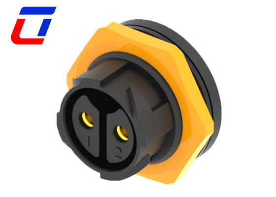Connecteur d'alimentation à haute tension 600V IP67 imperméable à l'eau 2 broches pour équipement électrique