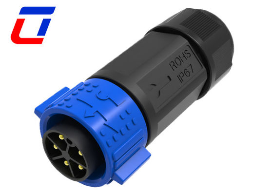 20A Connecteur d'alimentation industriel étanche à l'eau 5 broches Connecteur de câble d'alimentation étanche à l'eau