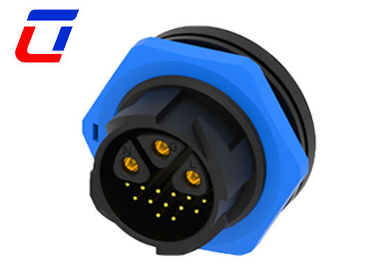 Connecteur de câble étanche à 3 broches 30A IP67 16 broches Auto-verrouillage Multi-Core Structure