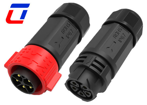 IP67 imperméable à l'eau 5 broches connecteur mâle femelle courant nominal élevé 30A avec verrouillage