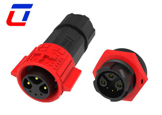 M19 Connecteurs électriques à plusieurs broches câble étanche à la carte 300V avec verrouillage par poussée