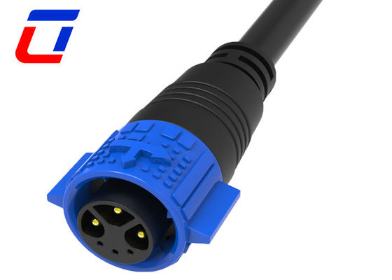 Couleur noire 15A 300V Multi Pin Connecteur étanche Plug et prise pour les lumières de croissance