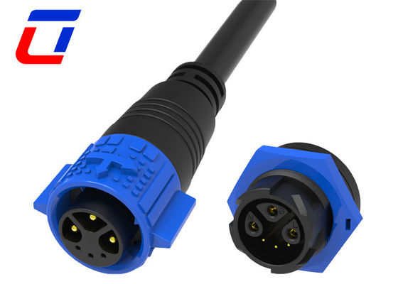 Couleur noire 15A 300V Multi Pin Connecteur étanche Plug et prise pour les lumières de croissance