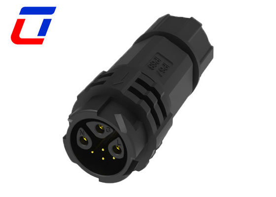 M19 15A connecteur masculin et féminin étanche à l'eau IP67 3+4 pin
