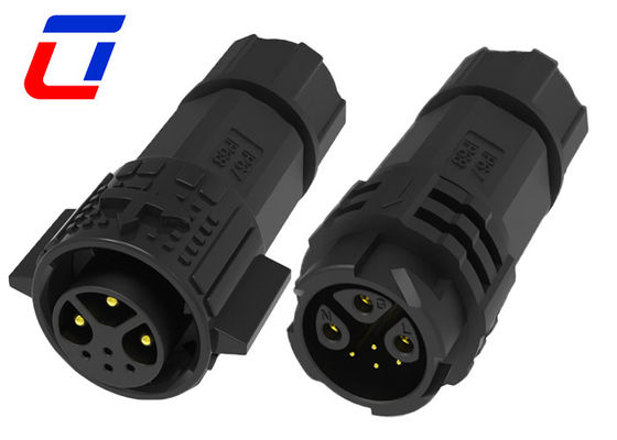 M19 15A connecteur masculin et féminin étanche à l'eau IP67 3+4 pin