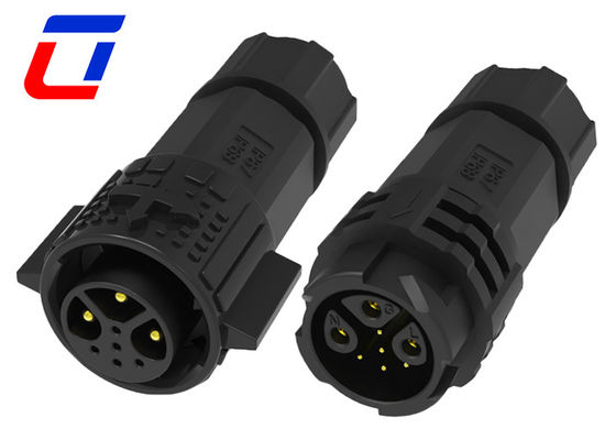 Connecteur circulaire imperméable à l'eau IP67 15A 3+5 Pin pour éclairage extérieur
