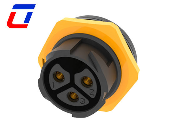 50A Connecteur étanche à l'eau extérieur IP67 600V 3 broches Connecteur mâle à femelle