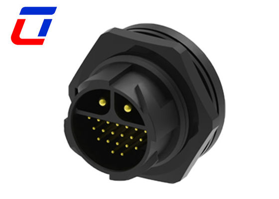 Connecteur de câble de données imperméable à l'eau 30A CC IP67 20 broches Auto-verrouillage Multi-Core Structure