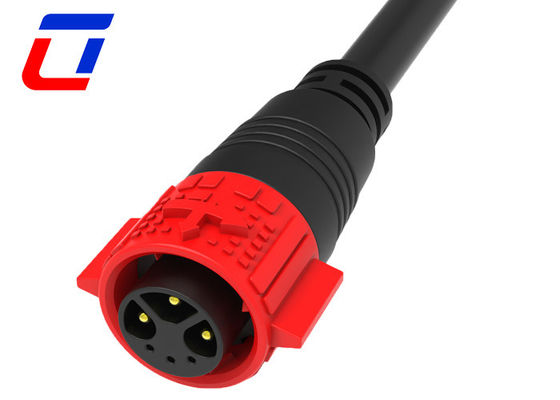 3+3 broches 15A IP67 connecteur de câble imperméable M19 prise et prise imperméable