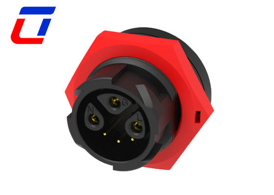 3+3 broches 15A IP67 connecteur de câble imperméable M19 prise et prise imperméable