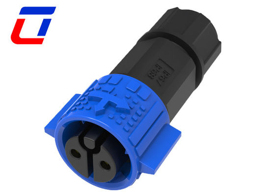 Couleur bleu noir étanche à 2 broches LED Connecteur de lumière