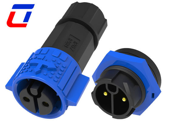 Couleur bleu noir étanche à 2 broches LED Connecteur de lumière