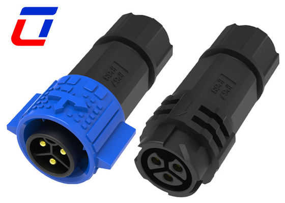 Connecteur circulaire étanche à l'eau 3 broches LED connecteur 20 Amp 300V
