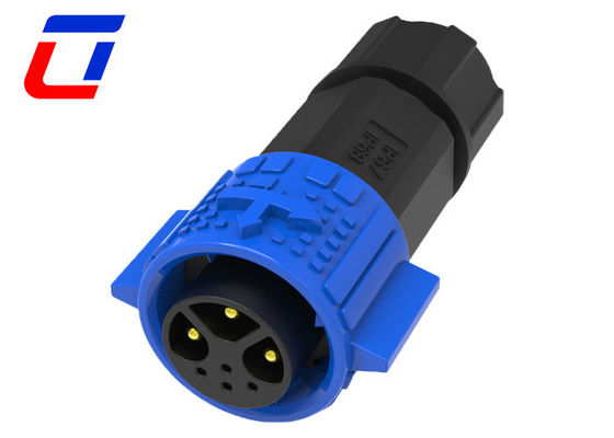 Fermeture rapide 15A Connecteur LED étanche à basse tension 3+4 broche 300V homme à femme