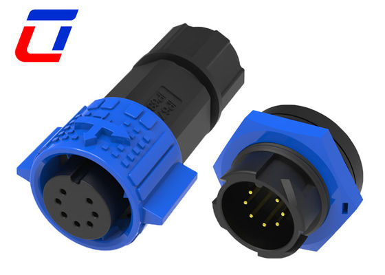 M19 7 épingle automobile connecteur imperméable à l'eau mâle femelle pour signal de faible puissance