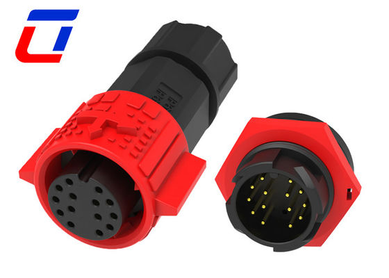 M19 Serrure circulaire à 14 broches connecteur mâle femelle fil étanche à bord