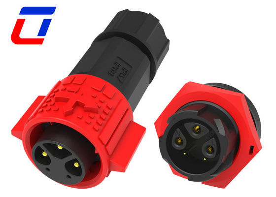 Connecteur de données imperméable à l'eau 3+2 pin 15A 300V M19 Connecteurs circulaires en plastique