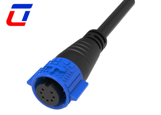 7 broches électriques 12V connecteurs de fil imperméables IP67 M19 connecteur de câble à verrouillage rapide