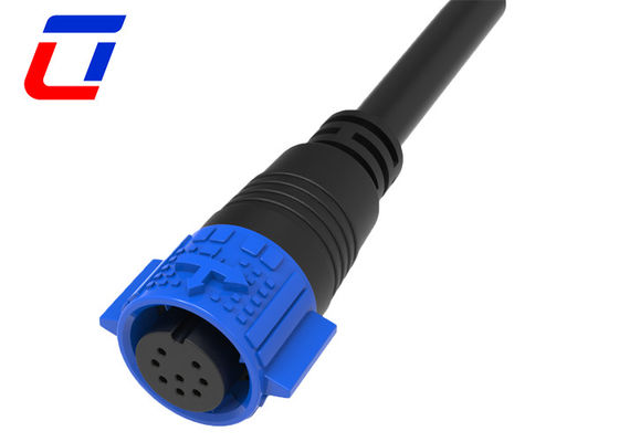 Connecteur étanche à 8 broches IP67 M19 avec verrouillage par poussée