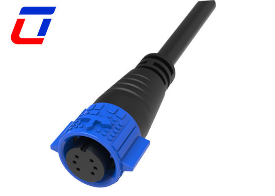 Connecteur de câble étanche à verrouillage rapide à 6 cœurs M19 Ip67 Connecteur monté sur panneau