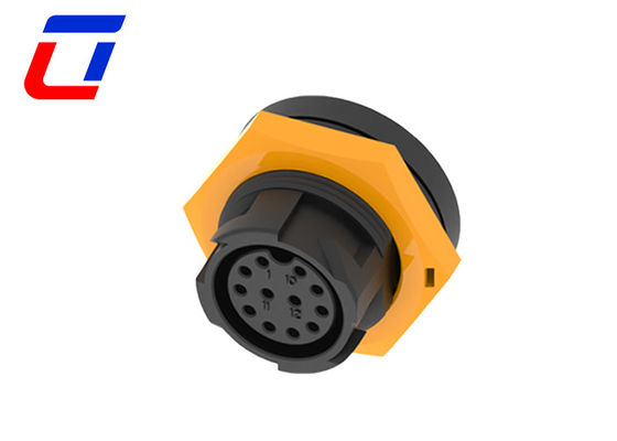 câble mâle 12 broches connecteur étanche fil à bord IP67 pour la transmission du signal