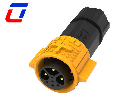 Connecteur imperméable à l'eau IP67 M19 en plastique 3+5