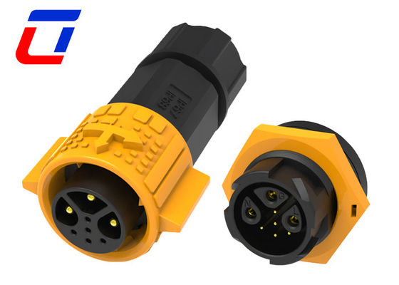 Connecteur imperméable à l'eau IP67 M19 en plastique 3+5