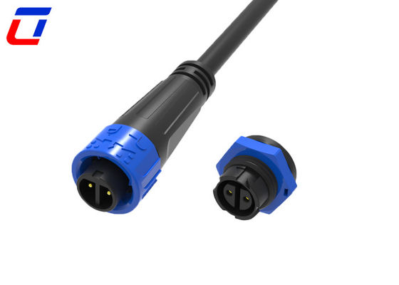 Résistance à l'eau 2 broches Circulaire à verrouillage rapide câble de connecteur mâle à femelle 300V