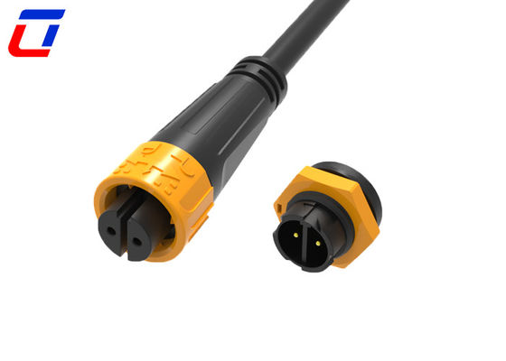 10A 2 broches 300V connecteur de fil circulaire verrouillage rapide étanche Femme à connecteur masculin
