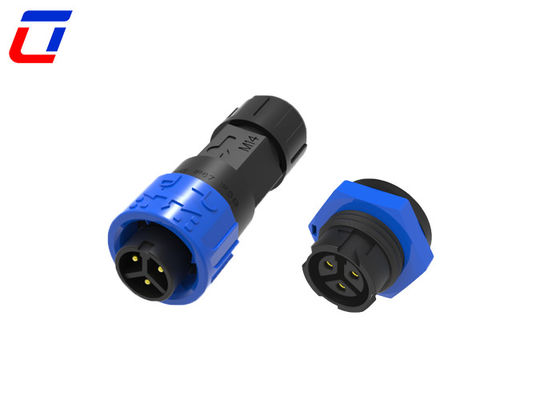 Connecteur électrique étanche à l'eau à 3 broches M16 durable, de sexe féminin à masculin, pour l'industrie