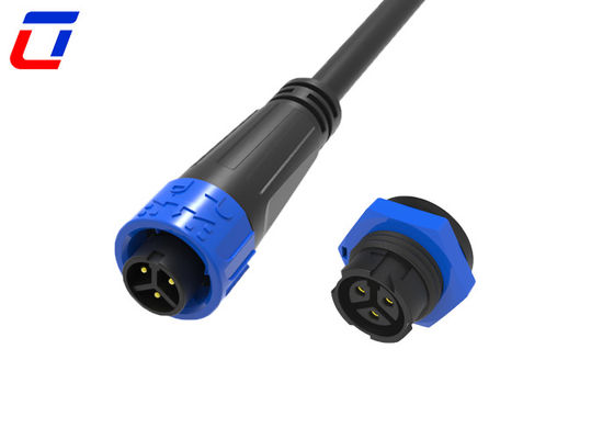Connecteur électrique étanche à l'eau à 3 broches M16 durable, de sexe féminin à masculin, pour l'industrie