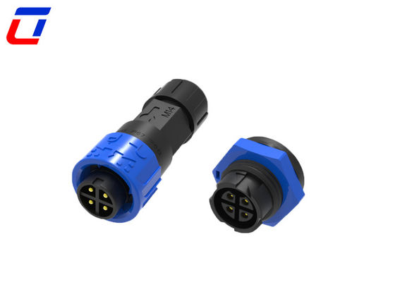 M16 industriel à 4 broches 300V connecteur mâle à femelle imperméable pour environnements difficiles