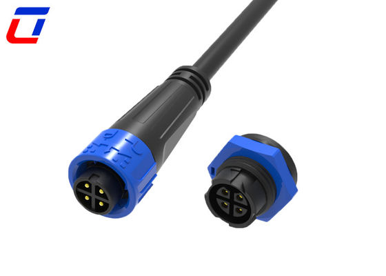 M16 industriel à 4 broches 300V connecteur mâle à femelle imperméable pour environnements difficiles