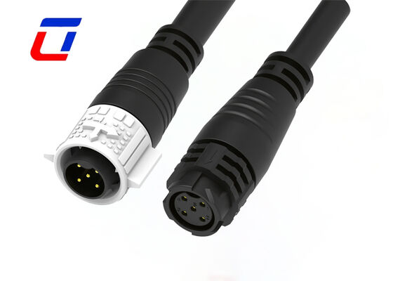 5 Pin Circular M19 PA66 300V Panel Mount Waterproof Connector