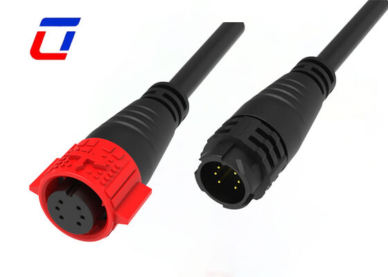 6 Pin IP67 Connector M19 Dustproof Waterproof Wire Splice Connector