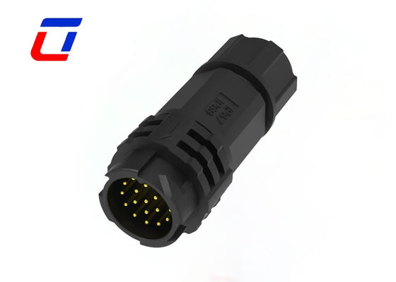 Connecteur circulaire à 18 broches M19 fil à fil Connecteurs électriques à verrouillage rapide extérieur