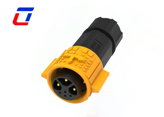 Outdoor Waterproof Connector M19 3+4 Pin  IP67 Waterproof Connector Wire To Board