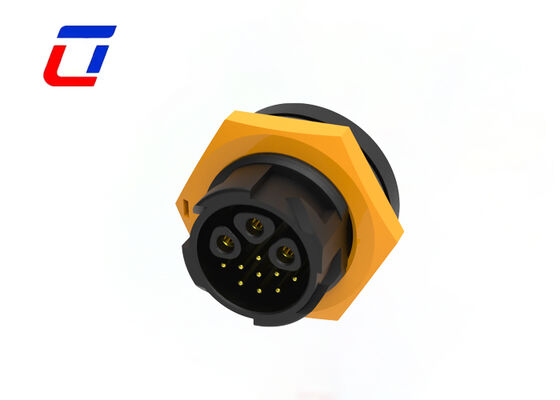 Connecteur circulaire imperméable à l'eau M19 3+9 Pin PA66 IP67 Connecteur fil à carte