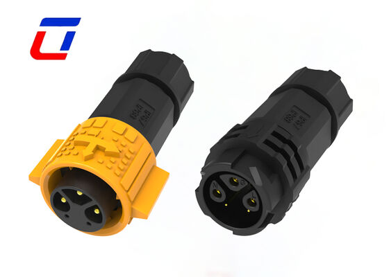 Connecteurs circulaires à plusieurs broches 3+2 broches M19 15A enduits d'or