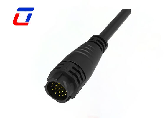 Connecteurs de fil extérieurs étanches Push Lock M19, connecteurs mâle et femelle 18 broches