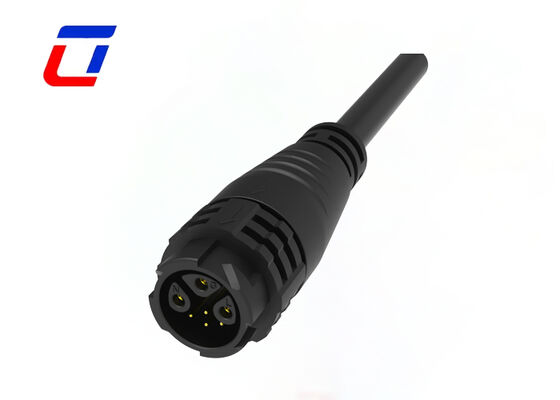 UL94-V0 M19 Connecteur imperméable à l'eau 3+4 broches OEM IP67 Connecteur d'alimentation et de signal