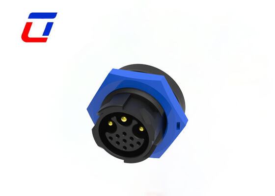 Connecteur LED étanche M19 3+9 broches, auto-verrouillage, câble vers carte, IP67