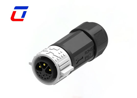 Connecteur M25 mâle femelle à montage sur panneau, plaqué or, connecteur étanche à 3+9 broches