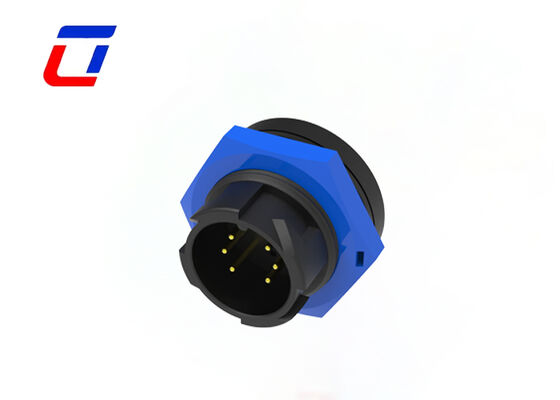 M19 6 connecteur à broches mâle femelle nylon connecteurs à câble étanche à l'eau