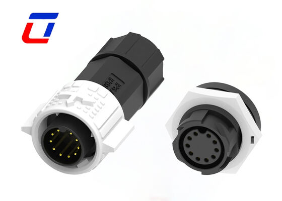 Connecteur d'alimentation fil à carte 300V M19 10 broches, verrouillage rapide, prise étanche