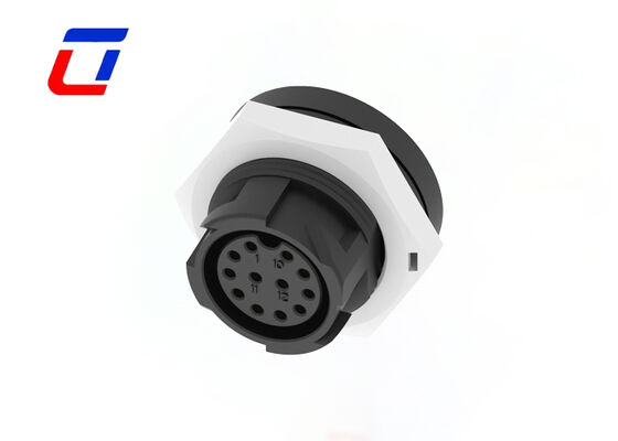 M19 300V Waterproof Cable Connector 12 Pin Self Locking Outdoor Connector