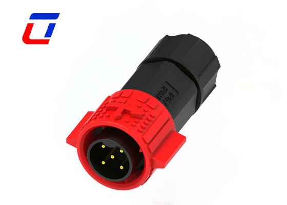 M19 Watertight Power Connector 300V 5 Pin Panel Mount Quick Lock Connector