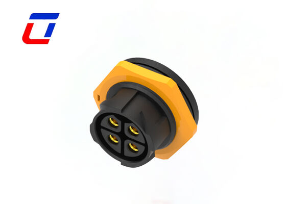 Connecteur en plastique M25 imperméable à l'eau 600V, imperméable à la poussière, 4 broches, prise et prise